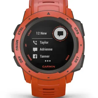 image #6 of שעון חכם Garmin Instinct Outdoor GPS צבע Flame Red - כולל תמיכה מלאה בעברית - שנתיים אחריות יבואן רשמי על ידי רונלייט