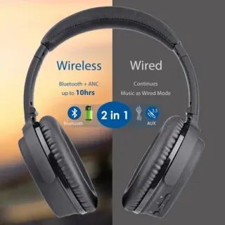 image #2 of אוזניות אלחוטיות Bluetooth 4.1 עם מיקרופון וביטול רעשי רקע Avantree ANC032