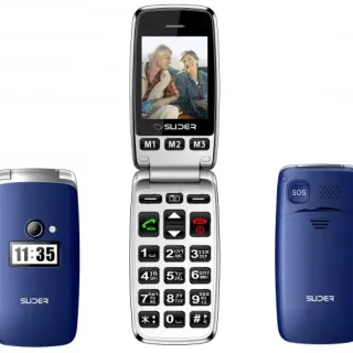 image #0 of טלפון סלולרי למבוגרים Slider W50B צבע כחול - שנה אחריות יבואן רשמי 