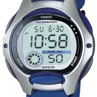image #0 of שעון יד דיגיטלי עם רצועת סיליקון כחולה Casio LW-200-2AVDF 