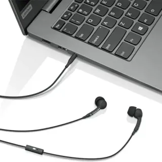image #2 of אוזניות תוך אוזן Lenovo 100 צבע שחור