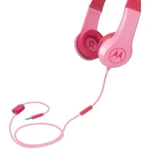image #0 of אוזניות קשת On-Ear לילדים Motorola Kids SQUADS 200 - צבע ורוד