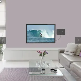 image #2 of אנטנה DVB-T מוגברת ודקה במיוחד לקליטת שידורי טלוויזיה של עידן+ Barkan Indoor HDTV AU60A.B