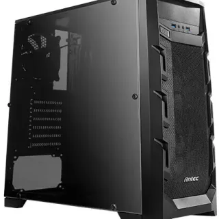 image #1 of מארז מחשב ללא ספק Antec GX202 ATX Mid Tower צבע שחור עם תאורת LED כחולה