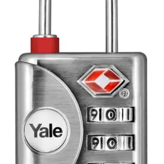 image #0 of מנעול קומבינציה Yale - מאושר תקן TSA לטיסות - צבע ניקל