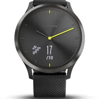 image #5 of מציאון ועודפים - שעון ספורט חכם Garmin Vivomove HR Sport צבע שחור עם רצועת סיליקון שחורה גודל Large