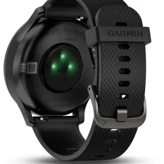image #7 of מציאון ועודפים - שעון ספורט חכם Garmin Vivomove HR Sport צבע שחור עם רצועת סיליקון שחורה גודל Large