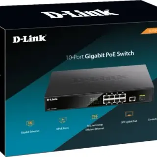 image #2 of מתג D-Link DGS-1010MP 10 Ports Gigabit PoE 10/100/1000Mbps 
