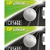 image #0 of 5 סוללות כפתור CR1632 Lithium לא נטענות 3V 16mm x 3.2mm של חברת GP