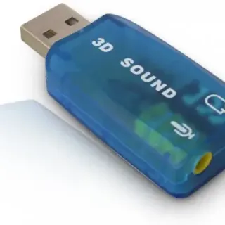 image #0 of כרטיס קול USB 2.0 עם מיקרופון Gold Touch E-USB-5.1