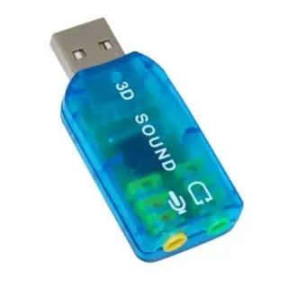 image #1 of כרטיס קול USB 2.0 עם מיקרופון Gold Touch E-USB-5.1