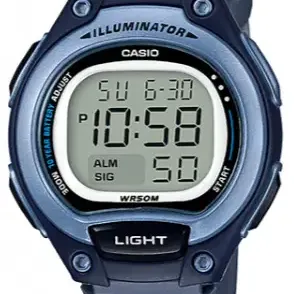 image #0 of שעון יד דיגיטלי עם רצועת סיליקון כחולה Casio LW-203-2AVDF - כחול