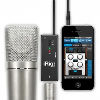 image #1 of מתאם מיקרופון לסמארטפון וטאבלט IK Multimedia iRig PRE למכשירי Apple ואנדרואיד