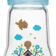 image #0 of בקבוק זכוכית לתינוק 260 מ''ל MAM - צבע כחול