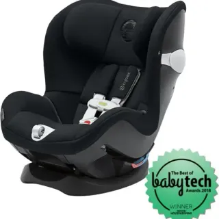 image #1 of כסא בטיחות עם מערכת הבטיחות SensorSafe 2.0 למניעת שכחת ילדים ברכב Cybex Sirona M - צבע שחור