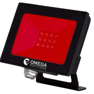image #0 of פנס הצפה לד Omega Tablet 10W - גוון אור אדום