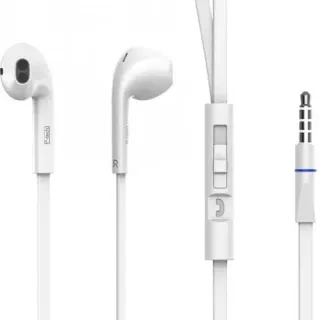image #0 of אוזניות סטריאו עם מיקרופון ובקר שליטה Power-Tech P-T500 - צבע לבן