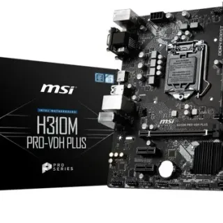 image #0 of לוח אם MSI H310M PRO-VDH PLUS LGA1151v2, Intel H310, DDR4, PCI-E, VGA, DVI, HDMI
