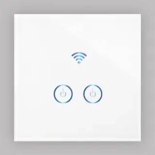 image #3 of מפסק תאורה Wi-Fi חכם Smart-Grade - מתאים לקופסא 55 מ''מ - 2 הדלקות - כולל תמיכה בדור 3 מהמוצר ועד האפליקציה