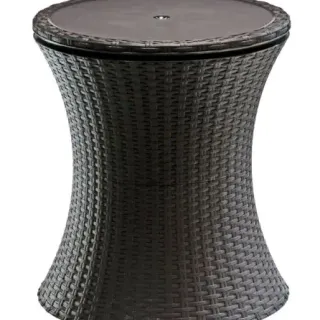 image #2 of שולחן בר פסיפיק נפתח משולב צידנית - צבע אפור תוצרת כתר