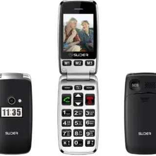 image #0 of טלפון סלולרי למבוגרים Slider W50B צבע שחור - שנה אחריות יבואן רשמי 