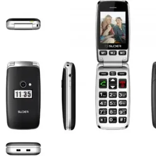 image #1 of טלפון סלולרי למבוגרים Slider W50B צבע שחור - שנה אחריות יבואן רשמי 