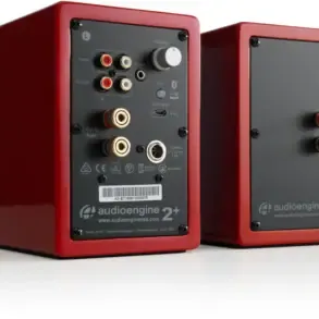 image #2 of רמקולים שולחניים מוגברים אלחוטיים Audioengine A2+ Wireless - צבע אדום
