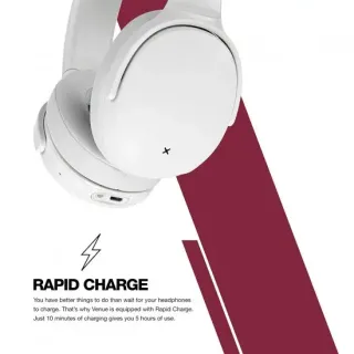 image #1 of אוזניות קשת Over-Ear אלחוטיות Skullcandy Venue ANC Bluetooth - צבע לבן