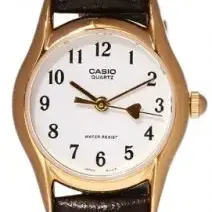 image #0 of שעון יד אנלוגי לנשים עם רצועת עור חומה Casio LTP-1094Q-7B5RDF 