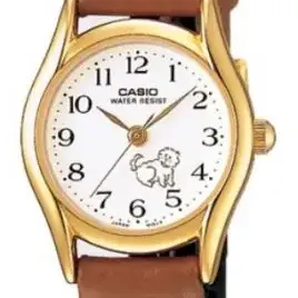 image #0 of שעון יד אנלוגי לנשים עם רצועת עור חומה Casio LTP-1094Q-7B7RDF