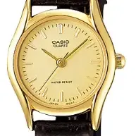 image #0 of שעון יד אנלוגי לנשים עם רצועת עור חומה Casio LTP-1094Q-9ARDF 