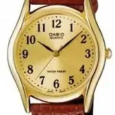 image #0 of שעון יד אנלוגי לגברים Casio MTP-1094Q-9B - צבע זהב רצועה חומה