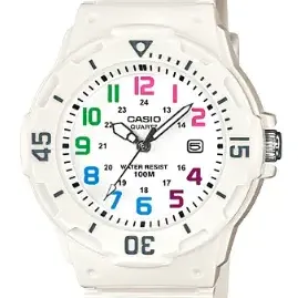 image #0 of שעון יד אנלוגי לנשים עם רצועת סיליקון לבנה Casio LRW-200H-7BVDF - לבן
