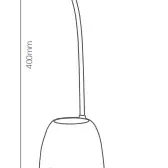 image #1 of מנורת שולחן נטענת Eurolux  עם מעמד לעטים בצבע לבן