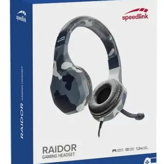 image #3 of אוזניות גיימרים עם מיקרופון לפלייסטיישן 4 SpeedLink Raidor - צבע כחול