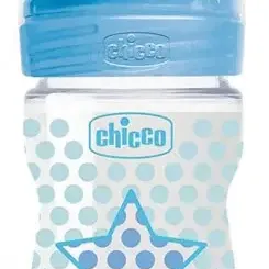 image #1 of בקבוק האכלה 150 מ''ל - זרימה רגילה - שלב 1 - Chicco Well Being - צבע כחול