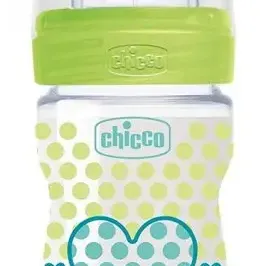 image #1 of בקבוק האכלה 150 מ''ל - זרימה רגילה - שלב 1 - Chicco Well Being - צבע ירוק