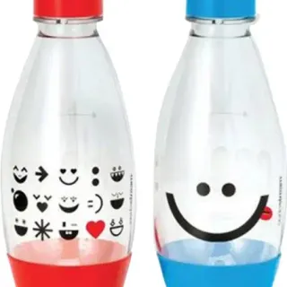 image #0 of 2 בקבוקי ילדים 0.5 ליטר למכונות Sodastream Spirit / OneTouch / Genesis - צבע אדום / כחול