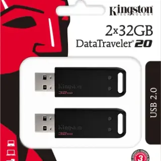 image #0 of מארז 2 זכרונות ניידים Kingston DataTraveler 20 32GB USB 2.0