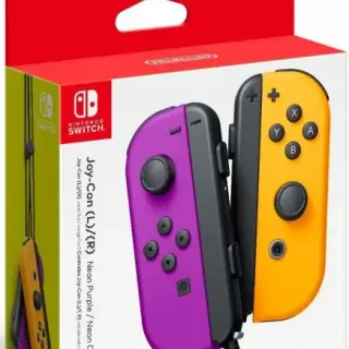 image #0 of בקרי משחק Nintendo Switch Joy-Con - צבע סגול וכתום - שנה אחריות ע''י היבואן הרשמי