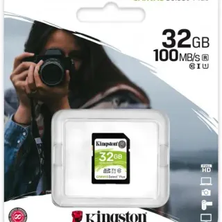 image #2 of כרטיס זיכרון Kingston SDHC Canvas Select Plus UHS-I SDS2/32GB - נפח 32GB