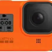 image #0 of כיסוי + שרוך למצלמת GoPro HERO8 - צבע כתום