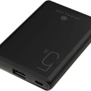 image #0 of סוללת חירום ניידת Miracase 5000mAh PowerBank USB - צבע שחור