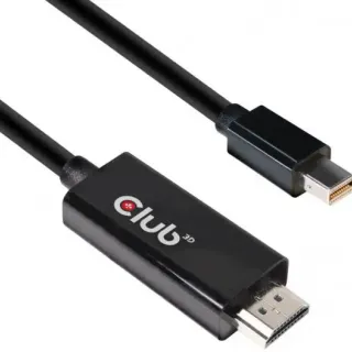 image #2 of כבל מחיבור Mini DisplayPort לחיבור HDMI 2.0b HBR2 4K60Hz באורך 2 מטרים Club3D CAC-1182