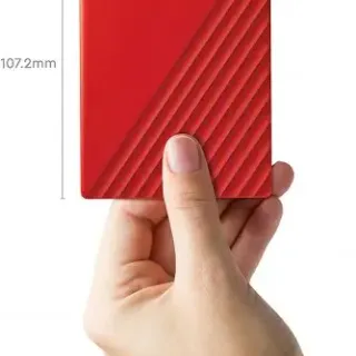 image #3 of כונן קשיח חיצוני נייד Western Digital My Passport WDBYVG0020BRD 2TB USB 3.2 - צבע אדום