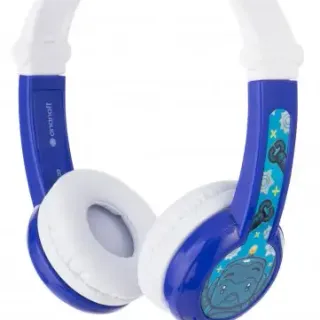 image #0 of אוזניות לילדים מתקפלות עם הגבלת ווליום ומיקרופון BuddyPhones Connect - צבע כחול