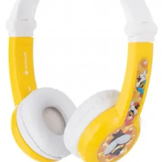 image #0 of אוזניות לילדים מתקפלות עם הגבלת ווליום מיקרופון BuddyPhones Connect - צבע צהוב