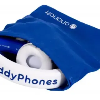 image #2 of אוזניות לילדים מתקפלות עם הגבלת ווליום BuddyPhones InFlight- צבע כחול