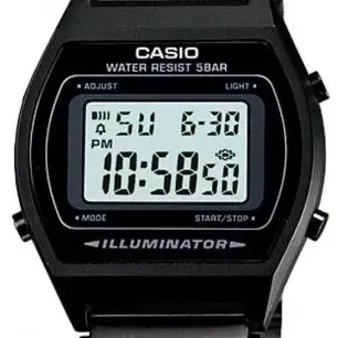 image #0 of שעון יד דיגיטלי וינטאג' עם רצועת מתכת Casio B640WB-1ADF  - שחור