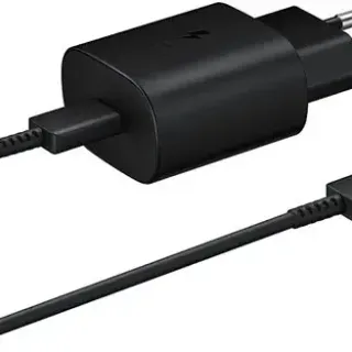 image #0 of מטען קיר מהיר Samsung Super Fast Travel Charger 25W + כבל USB Type-C - צבע שחור